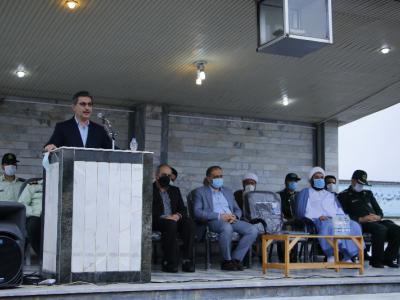 مراسم صبحگاه عمومی در آستانه اشرفیه به مناسبت هفته نیروی انتظامی و روز سرباز با حضور حمید رضایی فرماندار برگزار شد